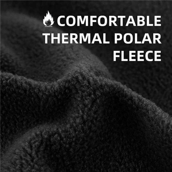 Ski Mask for Men Women, Black-winter-fleece Lined - Picture 2 of 5